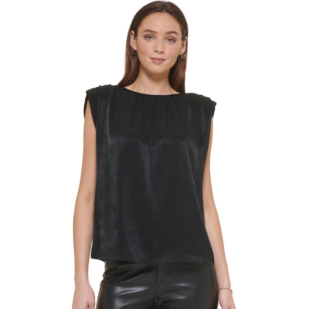 Dkny | Solid Satin Top